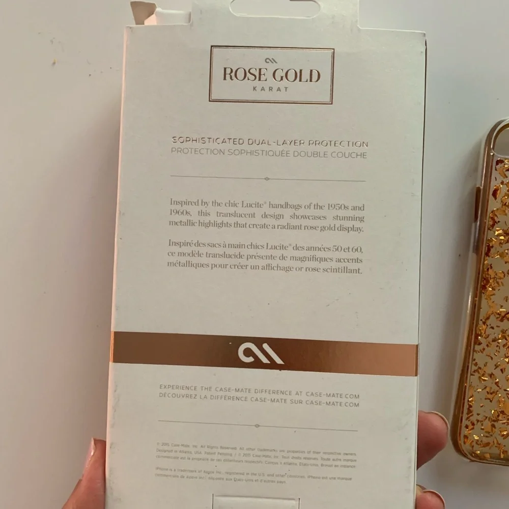 Case mate rose gold iPhone 6/6s case‎